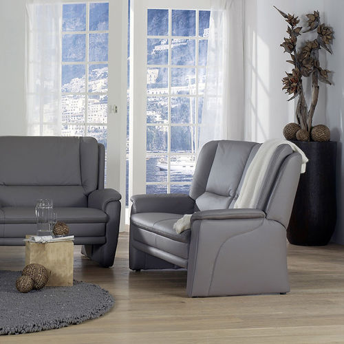 Modernes Sofa - TANGRAM : 9851 - Himolla Polstermöbel - Stoff / Leder / anthrazitfarben