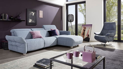 Modulsofa - PLANOPOLY MOTION : 1606 - Himolla Polstermöbel - modern / Stoff / grau