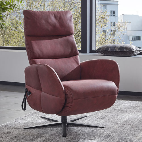 Moderner Relaxsessel - S-LOUNGER : 7803 - Himolla Polstermöbel - Leder / Stoff / Metall