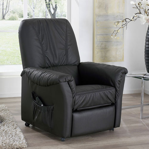 Moderner Relaxsessel - QUARTETT : 9085 - Himolla Polstermöbel - Leder / schrägstellbar / Hochlehner