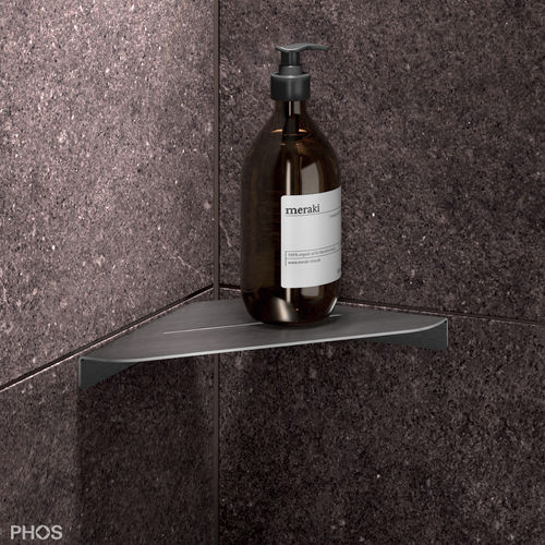 Wandmontiertes Regal - DAE160 - PHOS Design GmbH - Eck / modern / gebürsteter Edelstahl