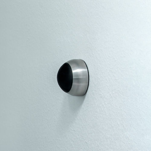 Türstopper / gebürsteter Edelstahl - TSW30-11 - PHOS Design GmbH - polierter Edelstahl / schwarz / silberfarben