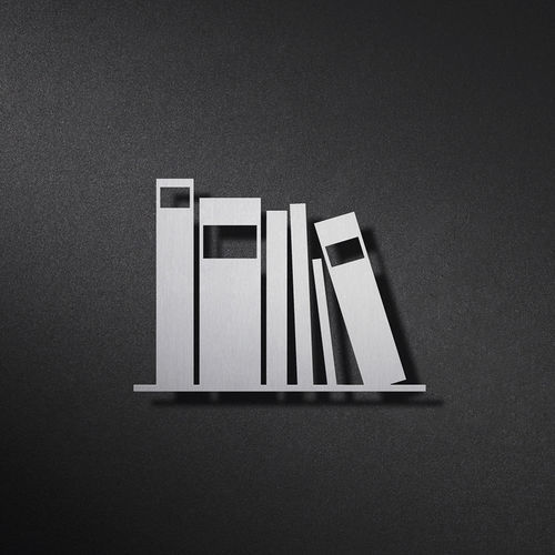 Tür-Piktogramm / zur Orientierung - P5101 - PHOS Design GmbH - Türen / gebürsteter Edelstahl / aus satiniertem Edelstahl