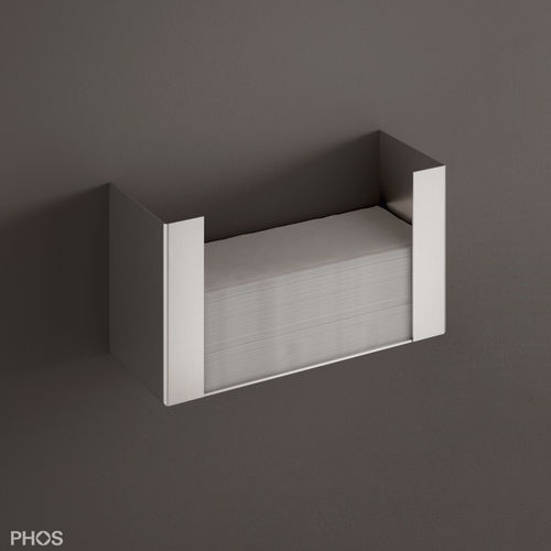 Wandmontierter Handtuchspender - PHA1 - PHOS Design GmbH - gebürsteter Edelstahl / für Büro / für Hotels