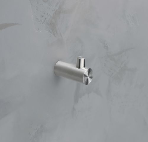 Moderner Garderobenhaken - H12-25E - PHOS Design GmbH - gebürsteter Edelstahl / polierter Edelstahl / individuell