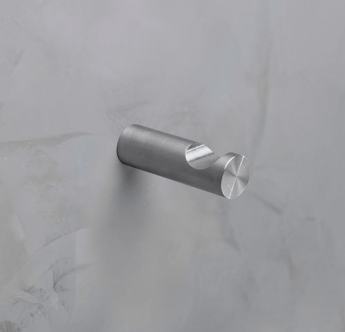 Moderner Garderobenhaken - HV16-50 - PHOS Design GmbH - gebürsteter Edelstahl / polierter Edelstahl / individuell