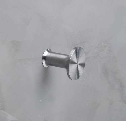 Moderner Garderobenhaken - HG24-25 - PHOS Design GmbH - gebürsteter Edelstahl / polierter Edelstahl / individuell