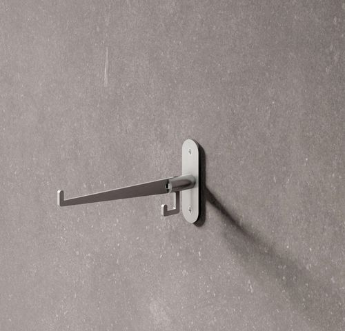 Moderner Garderobenhaken - KH - PHOS Design GmbH - gebürsteter Edelstahl / polierter Edelstahl / individuell