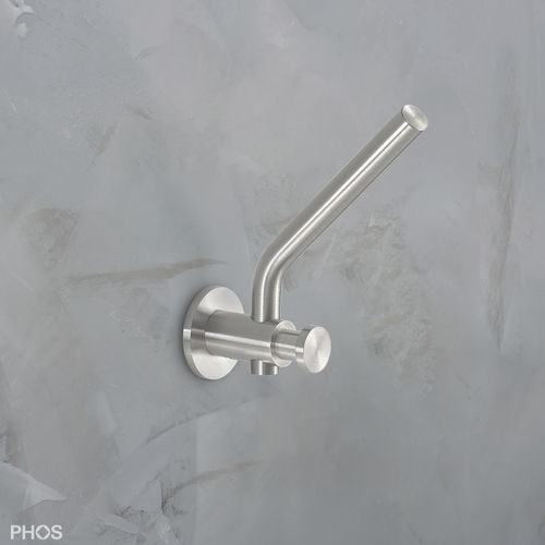 Garderobenhaken / minimalistisches Design - PHOS Design GmbH - gebürsteter Edelstahl / Multi / für Umkleideräume