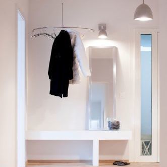 Wandmontierter Garderobenständer - G400HW - PHOS Design GmbH - modern / Edelstahl