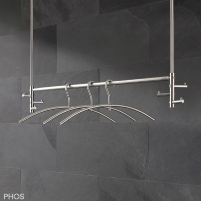 Wandmontierter Garderobenständer - T3DG - PHOS Design GmbH - deckenmontiert / modern / Glas