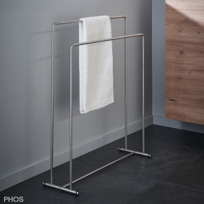 Stab-Handtuchhalter - HTB2K - PHOS Design GmbH - bodenstehend / Edelstahl