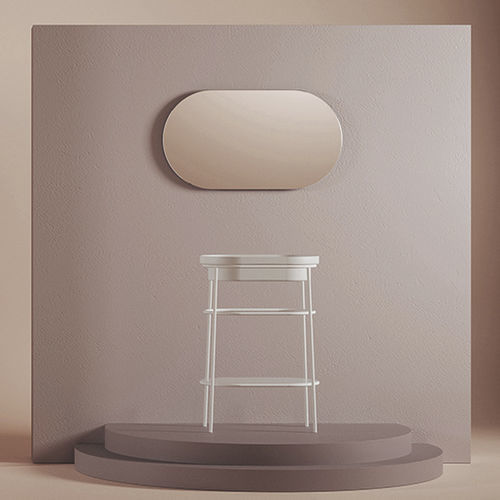 Wandmontierter Spiegel für Badezimmer - ARCHI  - ART CERAM - modern / oval / vertikal