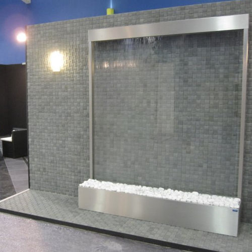 Glaswasserwand - ESPACE CONCEPT SPA - Espace d'eau France - selbsttragend / Edelstahl rostfrei