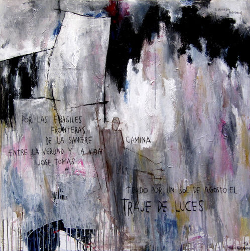 Acrylgemälde - JOSE TOMAS - ICI ET LA - abstrakt / für Hotels