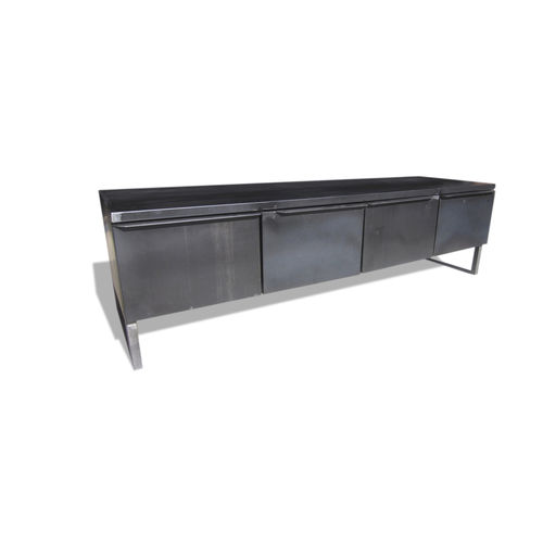 Industriestil-Sideboard - THE BLACK BOX  - ICI ET LA - Stahl / maßgefertigt / Contract