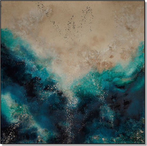 Acrylgemälde - PLAYA 02 - ICI ET LA - Leinwand / abstrakt / modern