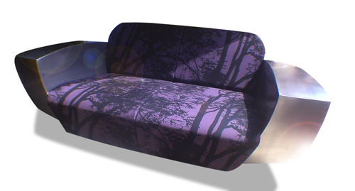 Design-Sofa - EASY ONE_ MARIMEKKO - ICI ET LA - Stoff / maßgefertigt / mit Armlehnen
