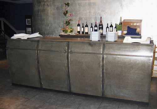 Holz-Empfangstheke - TAVERNA BARCELONA - ICI ET LA