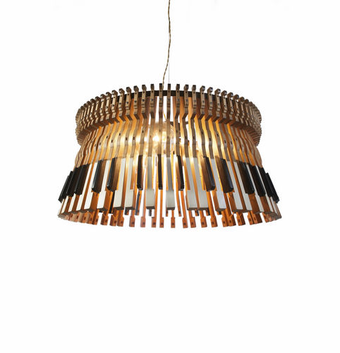 Hängelampe - PIANO XL  - ICI ET LA - Stahl / originelles Design / mit Kabel
