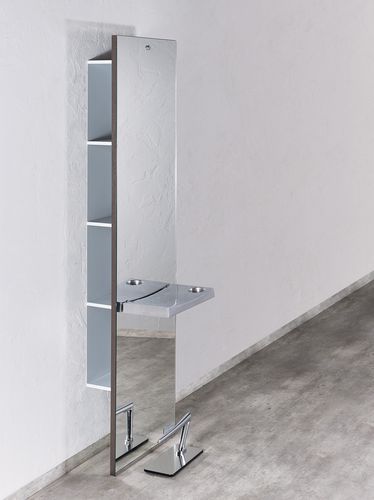 Wandmontiertes Regal - SERVER - Salon Ambience - modern / Metall / für Frisörsalon