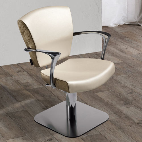 Kunstleder-Friseurstuhl - MAYA - Salon Ambience - Chromstahl / Aluminium / Polster