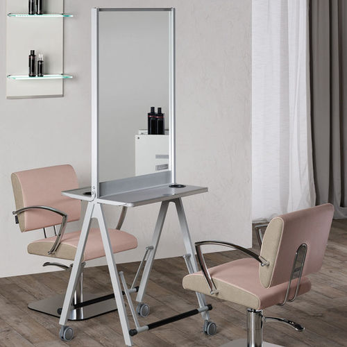 Spiegel für Frisörsalon - SCUOLA - Salon Ambience - Tisch / für Schönheitssalon / modern