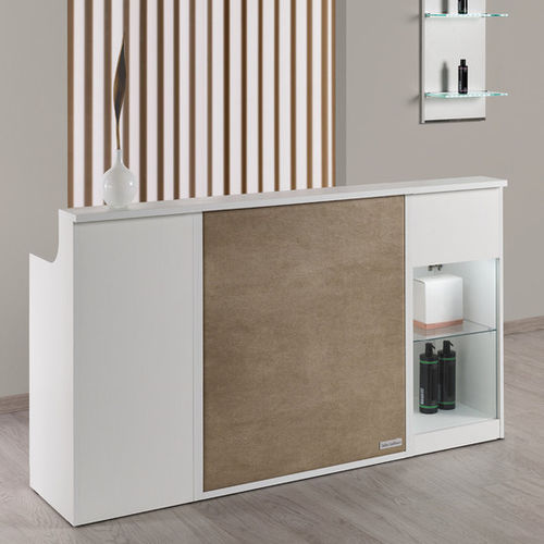 Modulare Empfangstheke - IMPACT - Salon Ambience - Laminat / melaminbeschichtet / Leder
