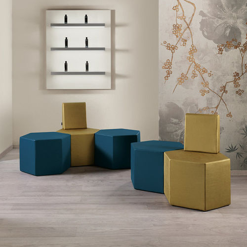 Modernes Sitzkissen - HEX - Salon Ambience - Metall / Polyurethanschaum / modular