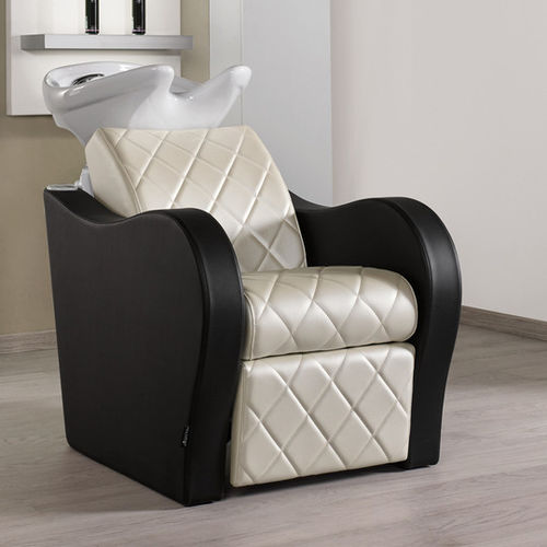Waschsessel mit Fußstütze - LUXURY+ - Salon Ambience - Keramik / 1 Platz / Zweisitzer
