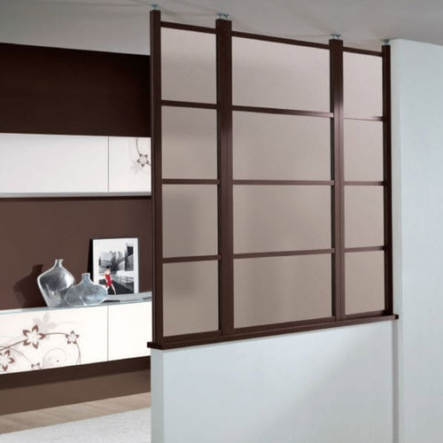 Festinstallierte Trennwand - INTERNOS : 009 - unico italia - Aluminium / Glas / für Privatgebrauch