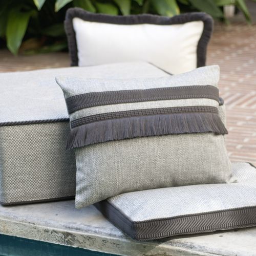 Möbelstoff - CANNA - Houles - für Vorhänge / einfarbig / Polyester