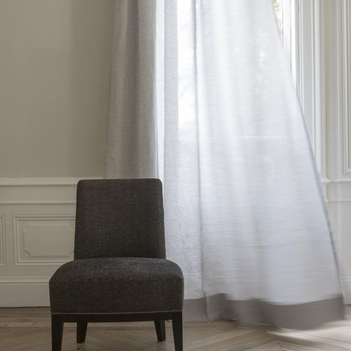 Einfarbige Gardine - ISALYS  - Houles - Leinen / waschbar / transparent