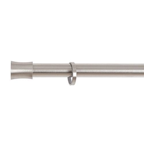 Gardinenstange aus verchromtem Metall - BABEL  - Houles - gebürstetes Metall / zur Wandbefestigung / für Fenster