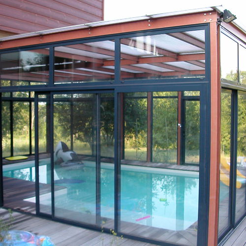Selbsttragende Veranda - V&Eacute;RANDA COMPOSITE - Via Composites - Glas