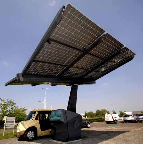 Ladestation für Elektrofahrzeug - PHOTOVOLTAIC CANOPY - Via Composites - Solar