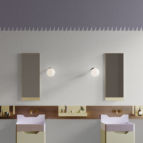Moderne Tapete - Frieze WP3 - ex.t - Motiv / grau / für Bad