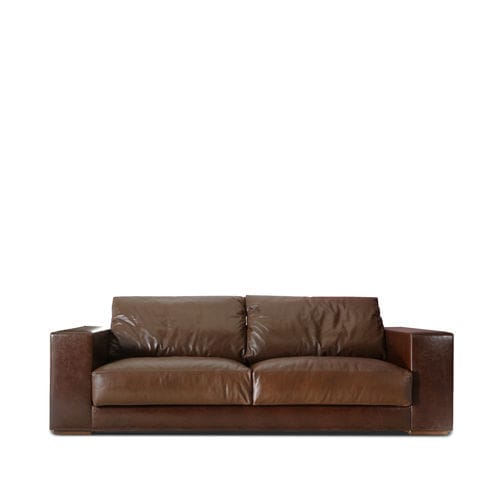 Modernes Sofa - MONZA - Divani Santambrogio - Leder / 3 Plätze