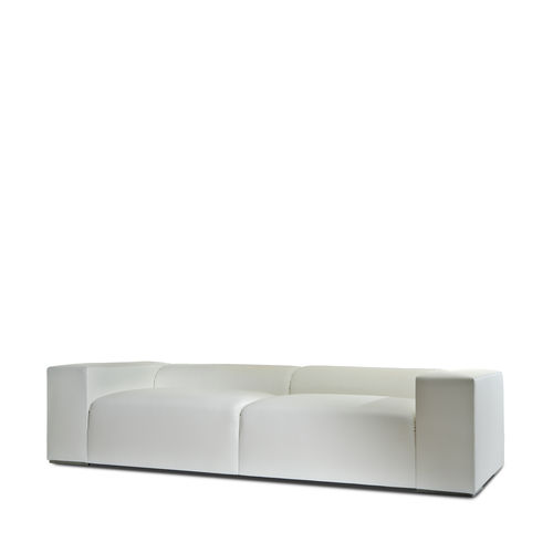 Modernes Sofa - BRESCIA - Divani Santambrogio - Leder / mit Armlehnen / maßgefertigt