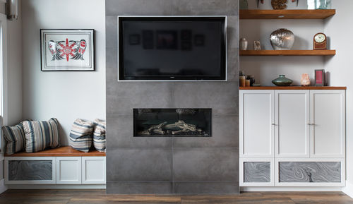 Moderne Wohnwand - PACIFICA - AYA kitchens - Eiche / Kirschbaum / Ahornholz