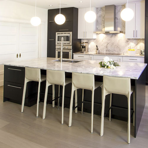 Quarz-Arbeitsplatte - AYA kitchens - für Küche / mehrfarbig / mit rechteckigen Kanten
