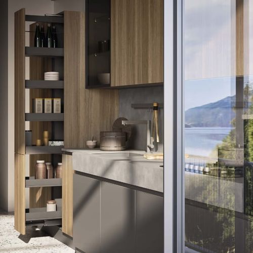 Einbauregal - Ar-Tre - modern / Holz / für Küchen