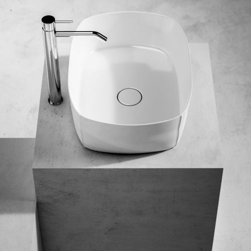 Aufsatzwaschbecken - CUIR 55 - ARBI - Keramik / oval / modern