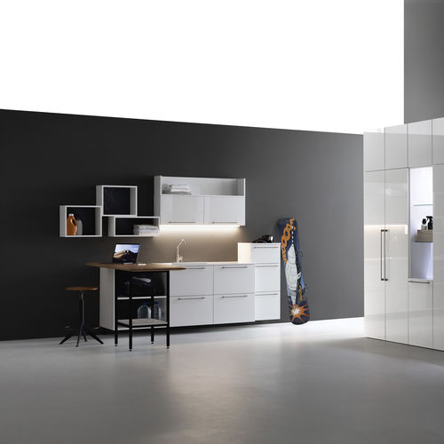 Wandhängender Waschtisch-Unterschrank - LA03 A/B / LA17 - COMPAB - Holz / modern / mit Schubladen