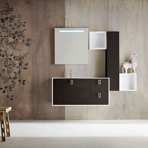 Wandhängender Waschtisch-Unterschrank - 33 / 35 / 37 / 44 / 51 / 58 / 59 - COMPAB - lackiertes Holz / modern / mit Schubladen