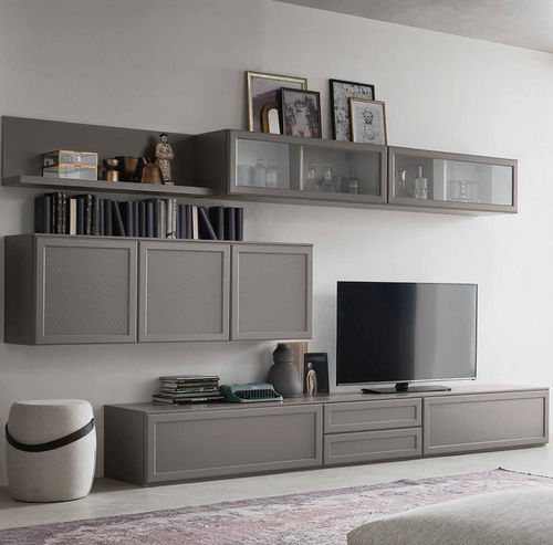 Moderne Wohnwand - GA0017 - Maronese - lackiertes Holz
