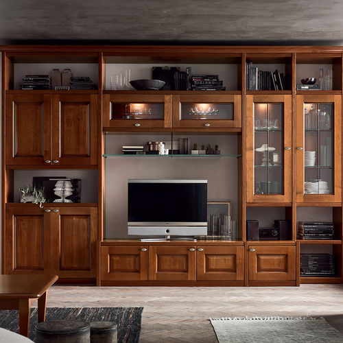 Klassische Wohnwand - AS579 - Maronese - Holz