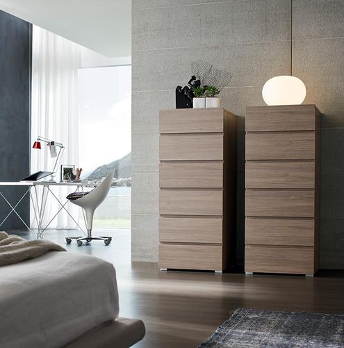 Moderner Chiffonnier - BETA - Maronese - lackiertes Holz / Esche / beige