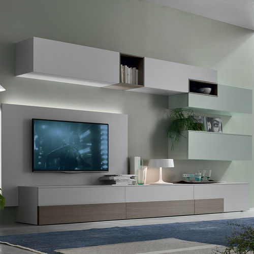 Moderne Wohnwand - SA1556 - Maronese - lackiertes Holz