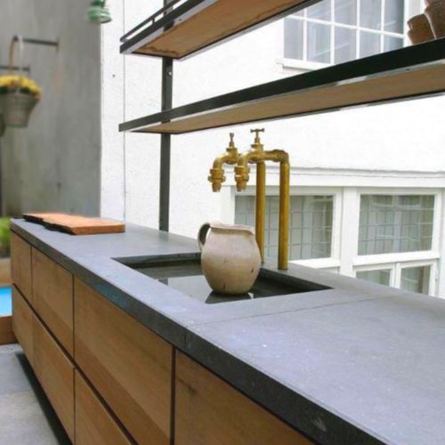Arbeitsplatte / UHPC Ductal© Beton - BALIAN BETON Atelier - für Küche / Mattfinish